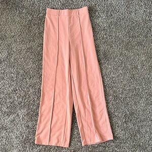 Wide leg peach pants